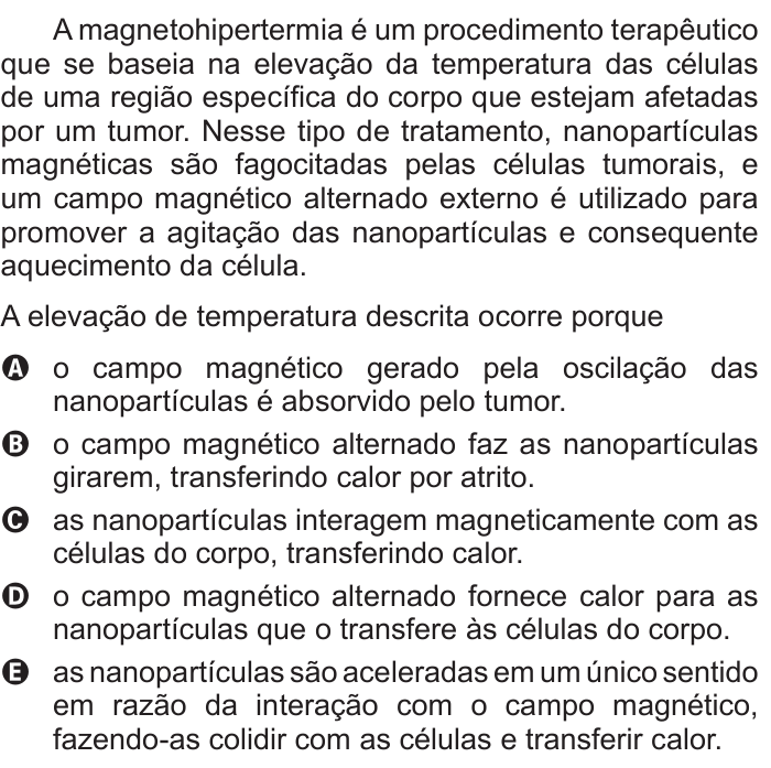 Questão 88 no caderno Azul do ENEM 2016