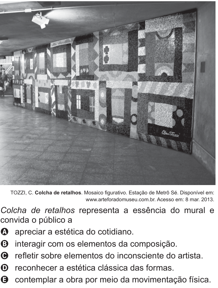 Questão 98 no caderno Azul do ENEM 2016
