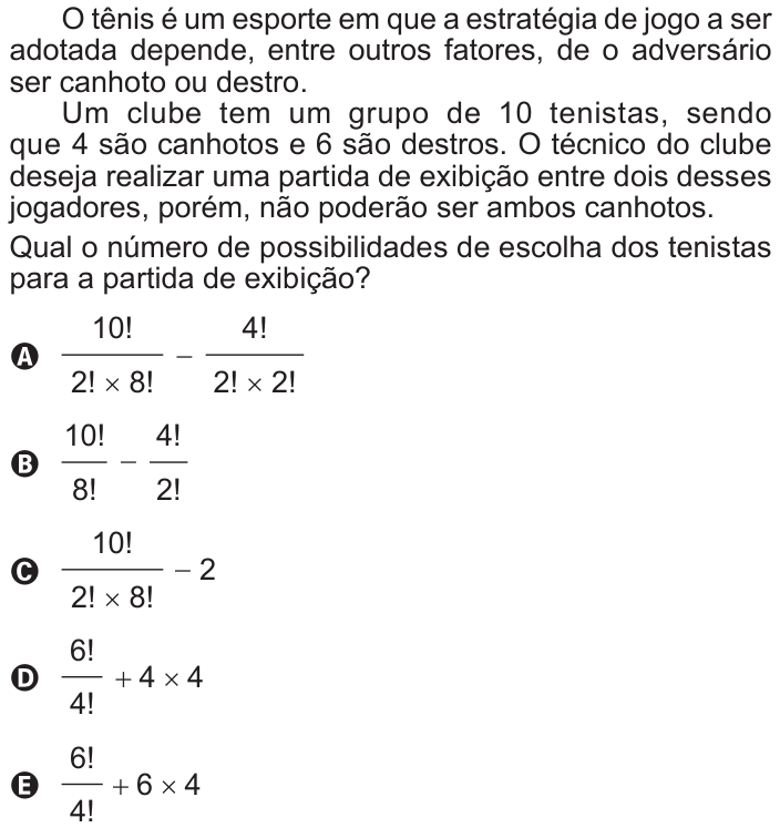 Questão 147 no caderno Azul do ENEM 2016