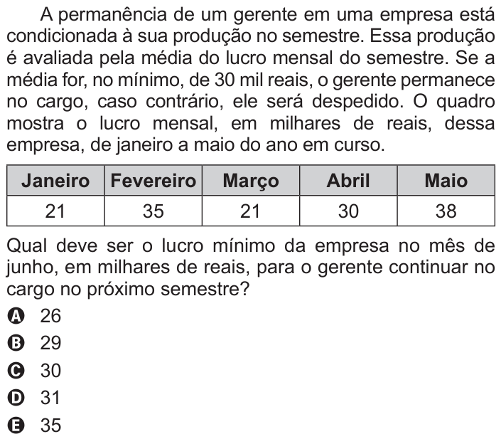 Questão 157 no caderno Azul do ENEM 2016