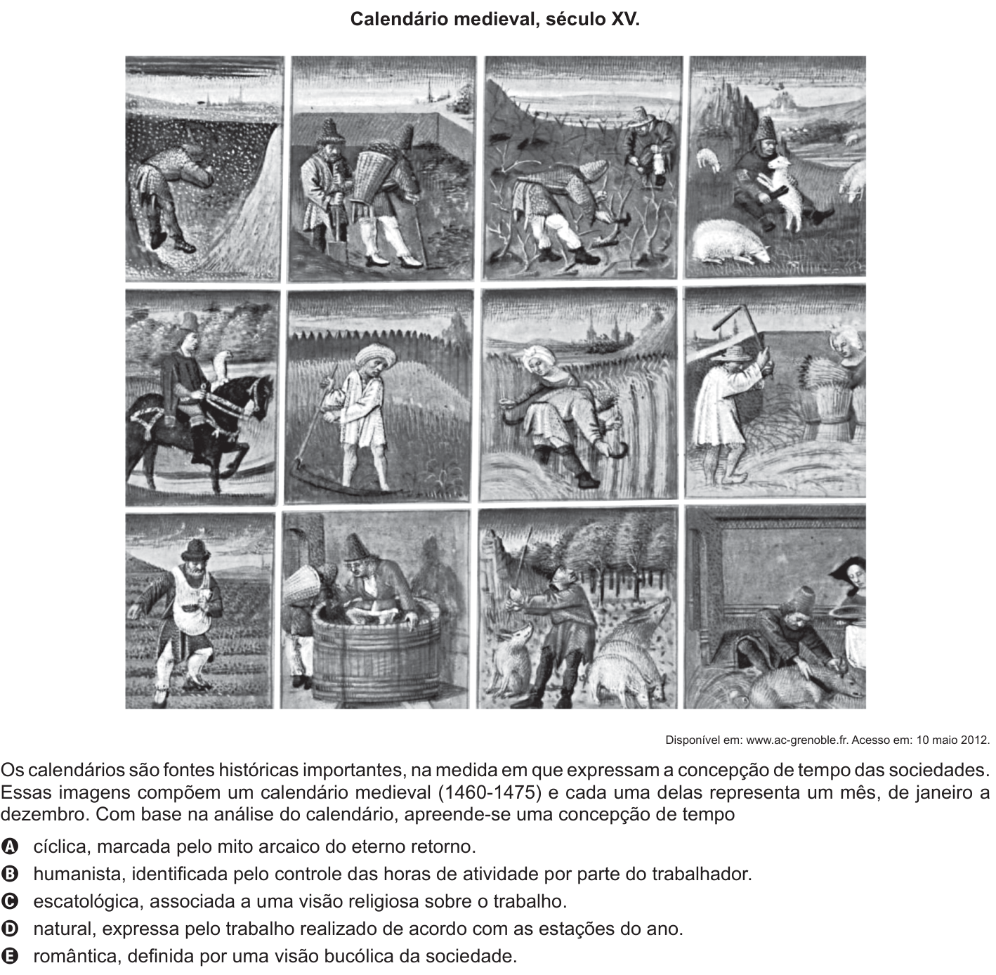 Questão 11 no caderno Azul do ENEM 2015