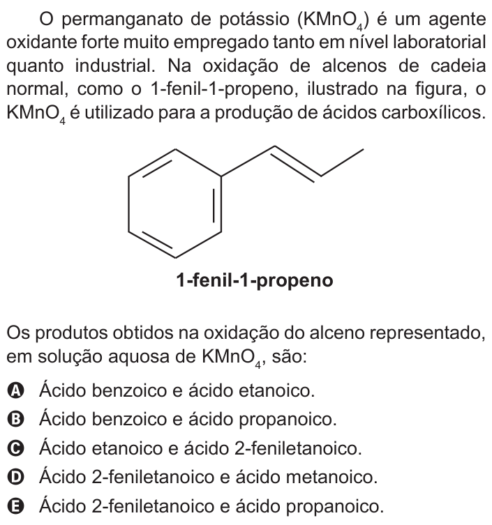Questão 60 no caderno Azul do ENEM 2015