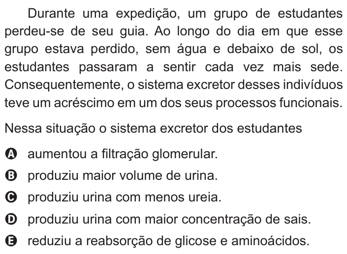 Questão 67 no caderno Azul do ENEM 2015