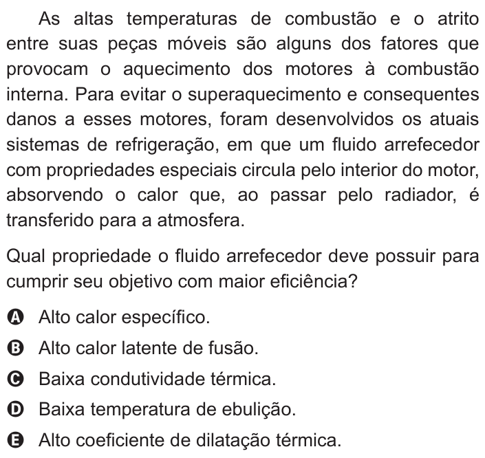 Questão 79 no caderno Azul do ENEM 2015