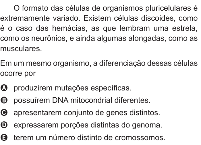 Questão 87 no caderno Azul do ENEM 2015