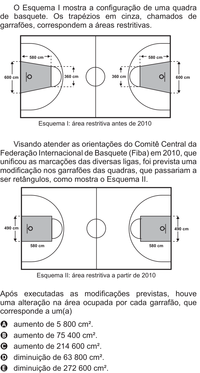 Questão 144 no caderno Azul do ENEM 2015