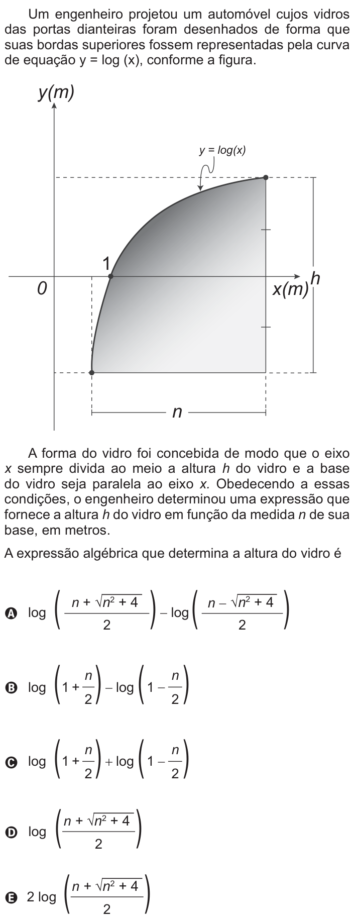 Questão 154 no caderno Azul do ENEM 2015
