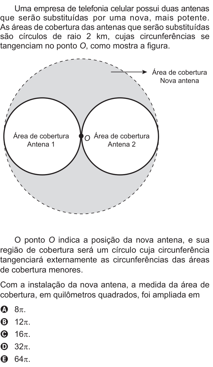Questão 155 no caderno Azul do ENEM 2015