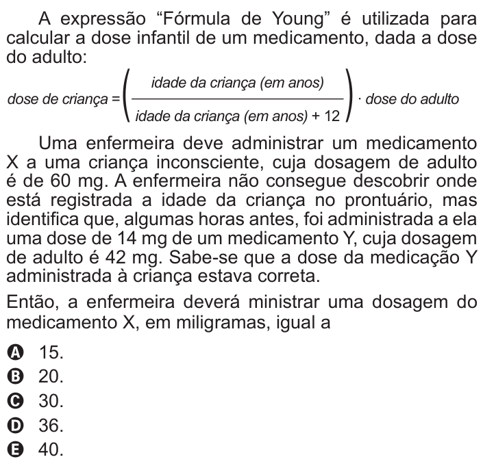 Questão 158 no caderno Azul do ENEM 2015