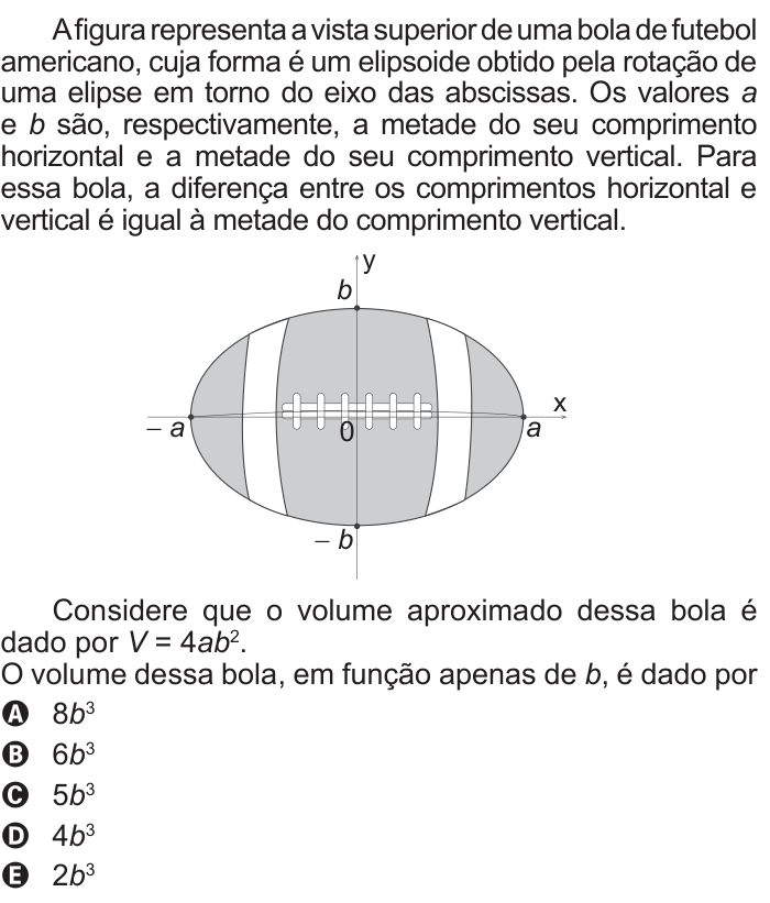 Questão 175 no caderno Azul do ENEM 2015