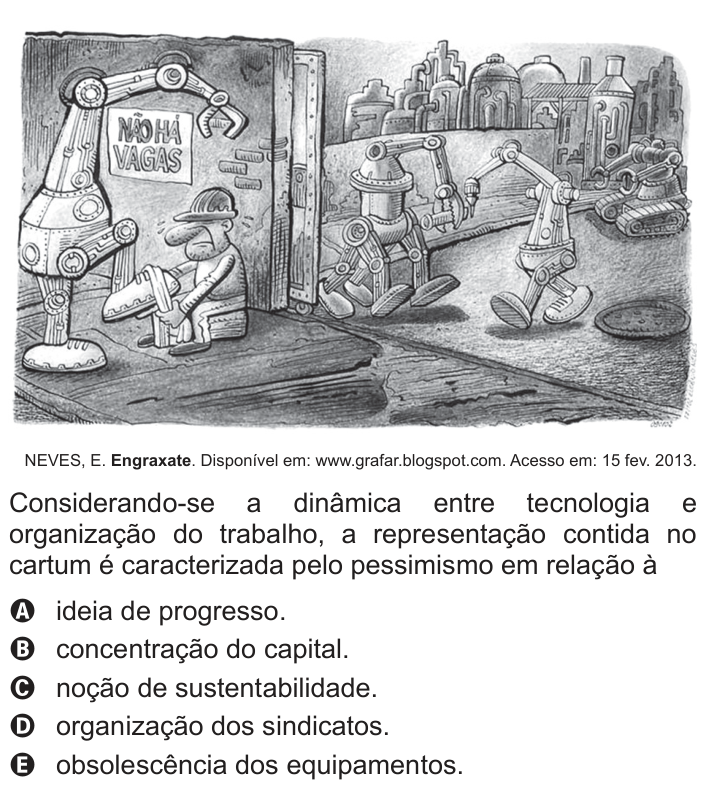 Questão 5 no caderno Azul do ENEM 2014