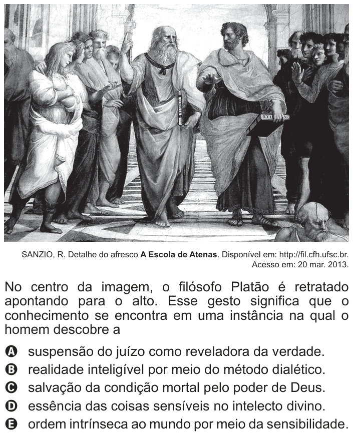 Questão 25 no caderno Azul do ENEM 2014