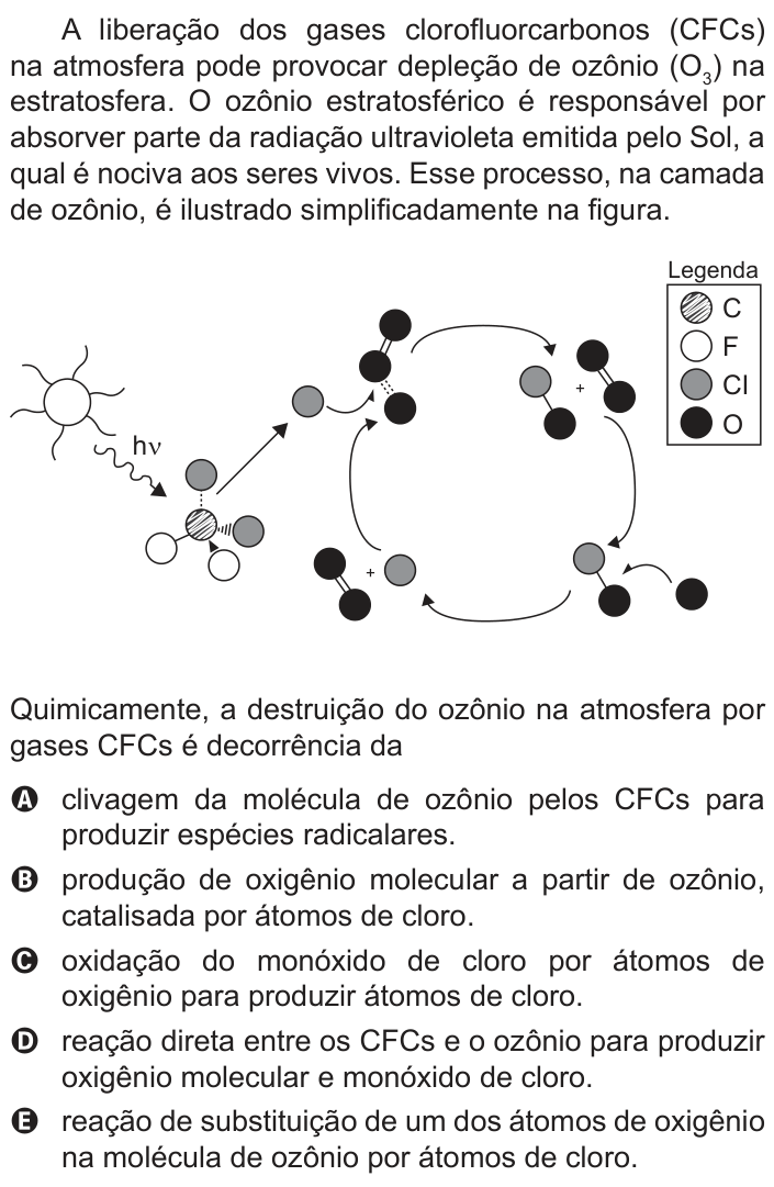 Questão 48 no caderno Azul do ENEM 2014