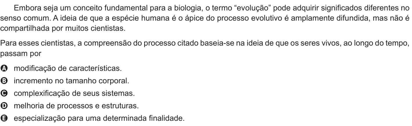 Questão 53 no caderno Azul do ENEM 2014