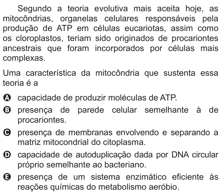 Questão 73 no caderno Azul do ENEM 2014