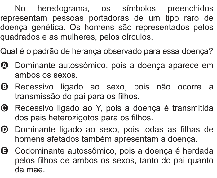 Questão 74 no caderno Azul do ENEM 2014