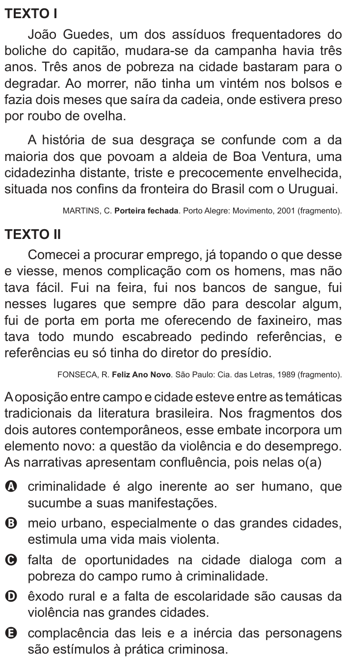 Questão 99 no caderno Azul do ENEM 2014
