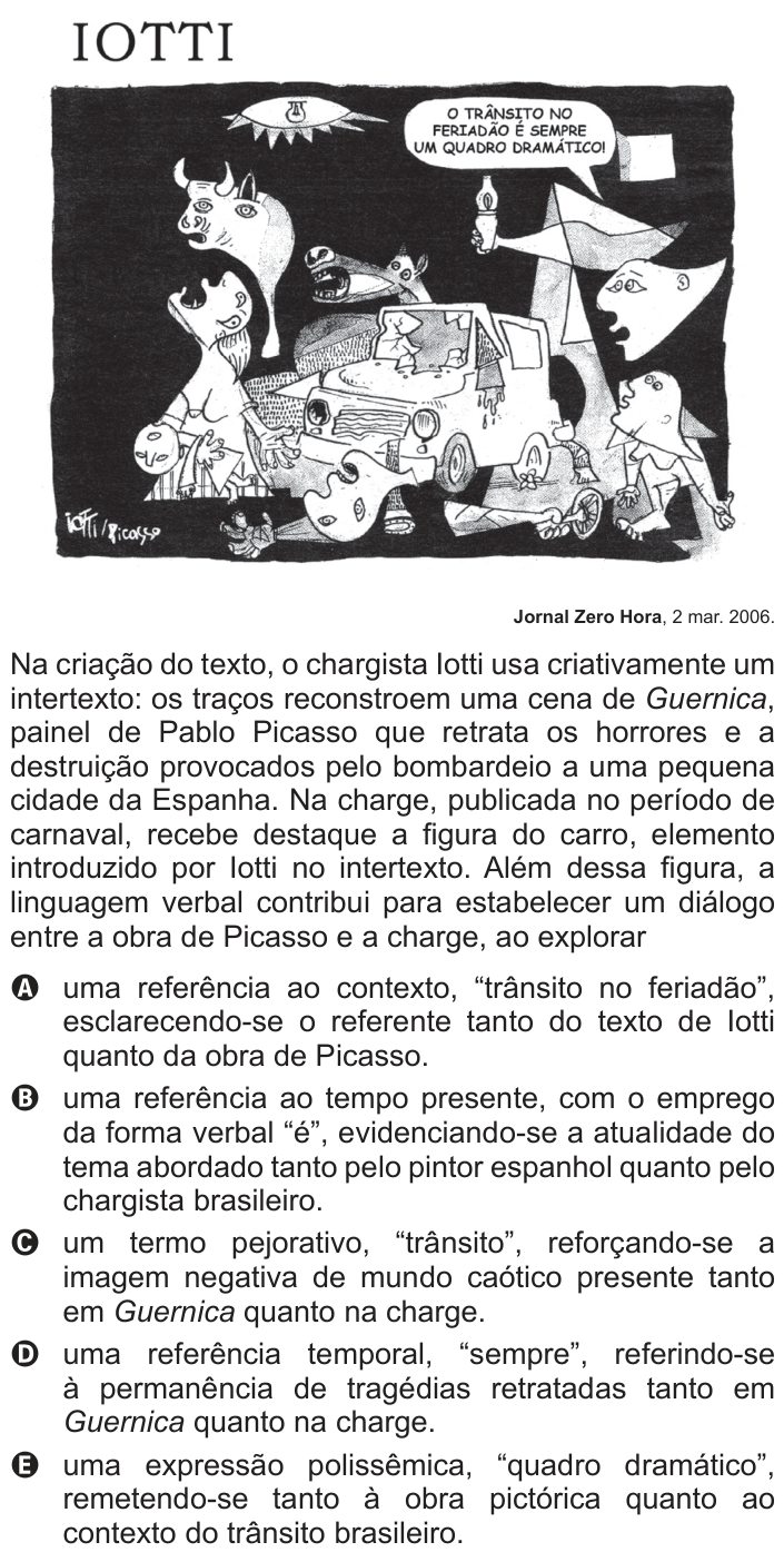Questão 127 no caderno Azul do ENEM 2014