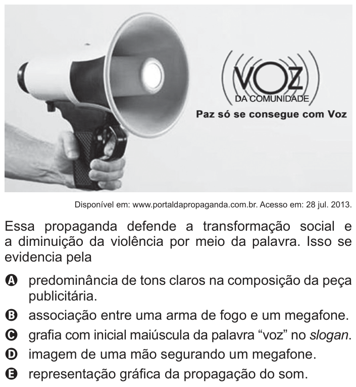 Questão 135 no caderno Azul do ENEM 2014