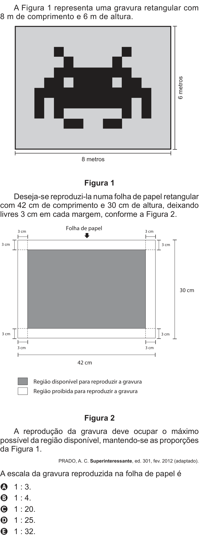 Questão 169 no caderno Azul do ENEM 2014