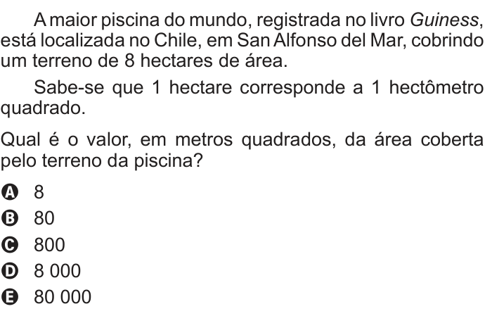 Questão 173 no caderno Azul do ENEM 2014