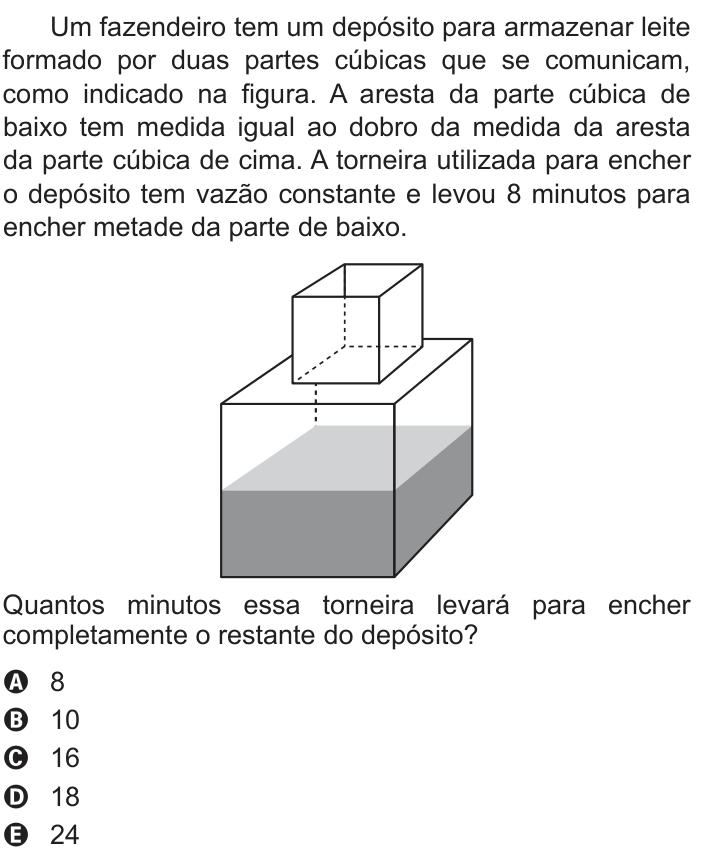 Questão 177 no caderno Azul do ENEM 2014