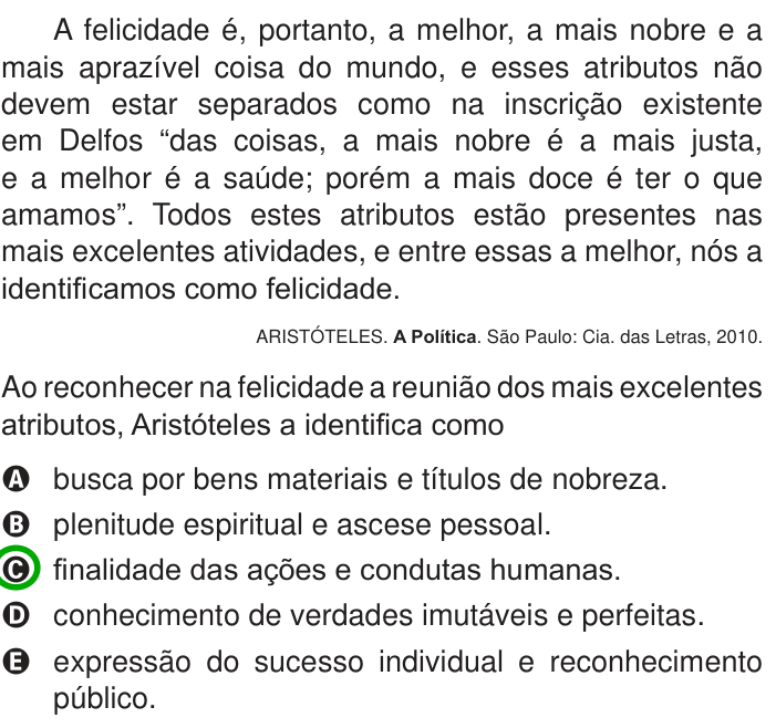 Questão 27 no caderno Azul do ENEM 2013