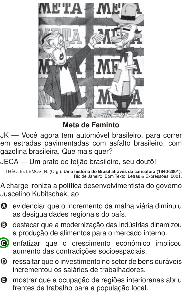 Questão 39 no caderno Azul do ENEM 2013