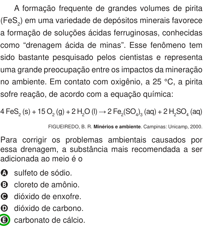 Questão 69 no caderno Azul do ENEM 2013