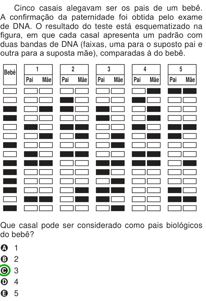 Questão 70 no caderno Azul do ENEM 2013