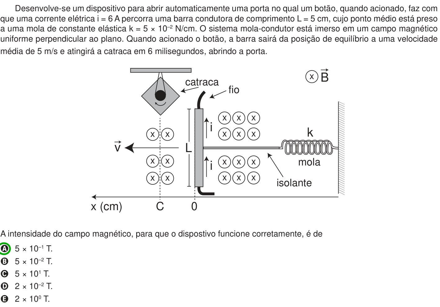 Questão 85 no caderno Azul do ENEM 2013