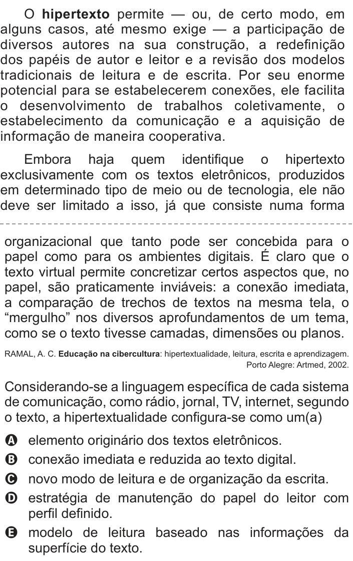 Questão 102 no caderno Azul do ENEM 2013
