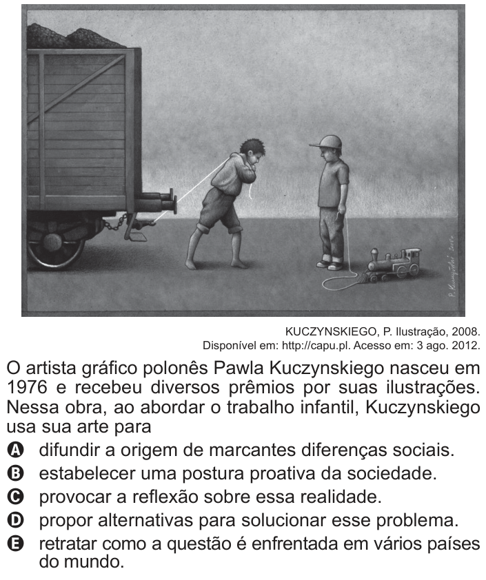 Questão 109 no caderno Azul do ENEM 2013