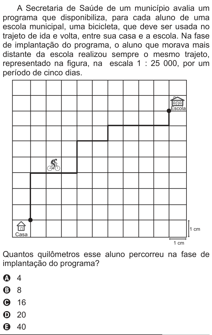 Questão 143 no caderno Azul do ENEM 2013