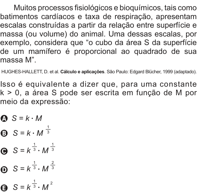 Questão 153 no caderno Azul do ENEM 2013