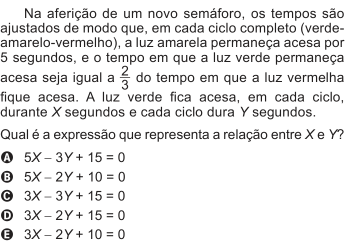 Questão 171 no caderno Azul do ENEM 2013
