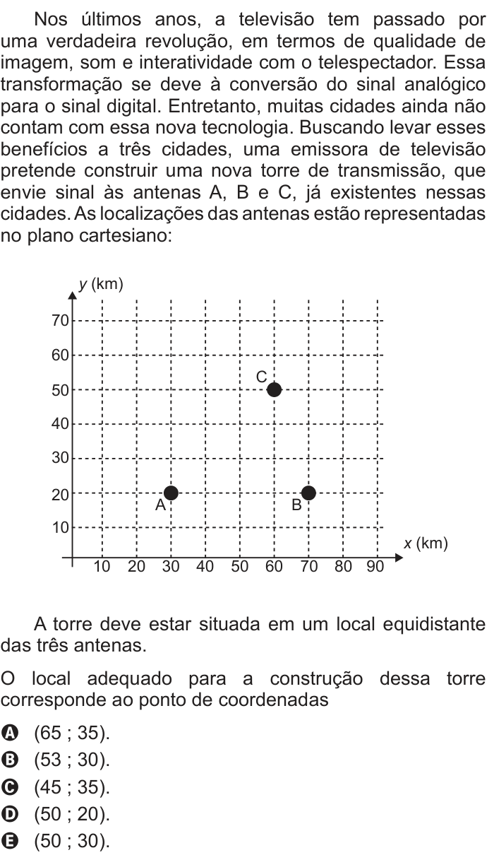 Questão 175 no caderno Azul do ENEM 2013