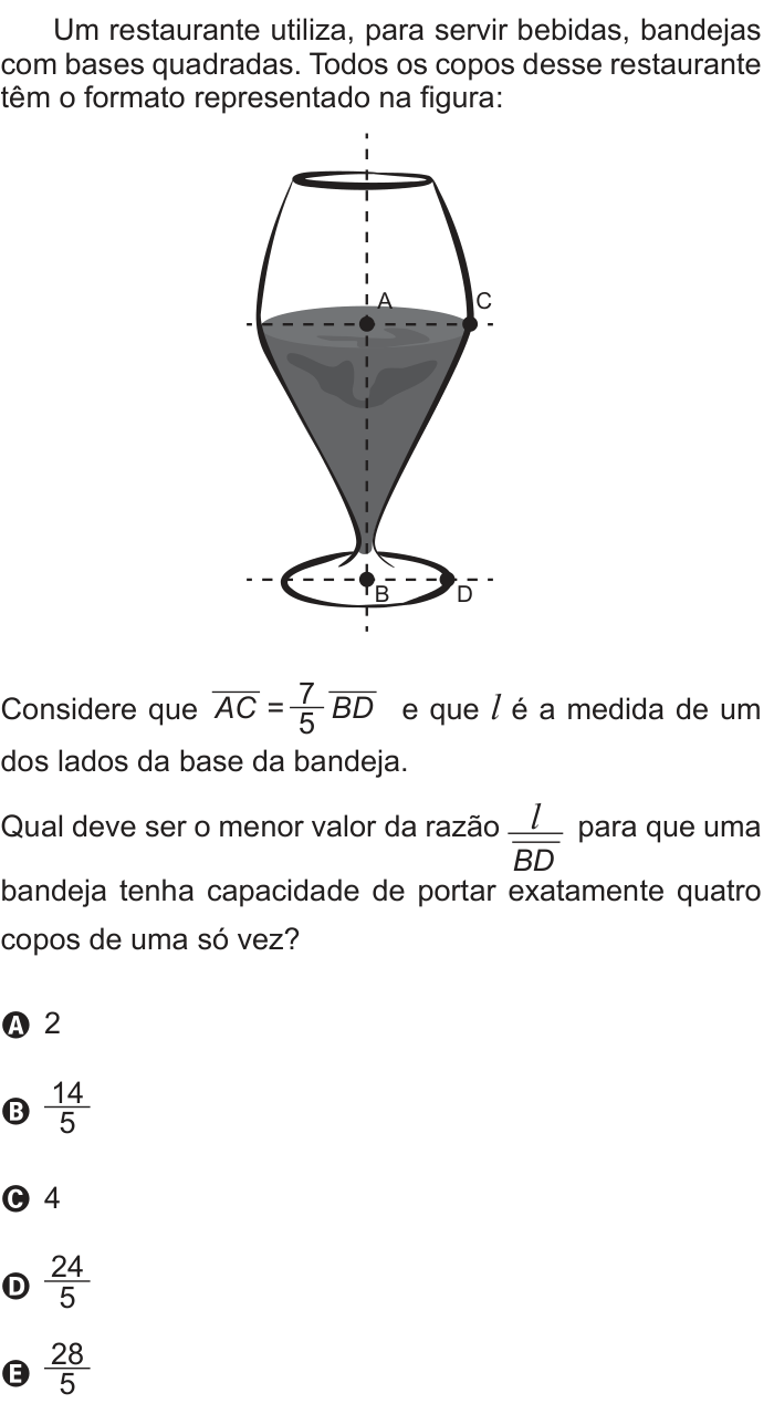 Questão 178 no caderno Azul do ENEM 2013