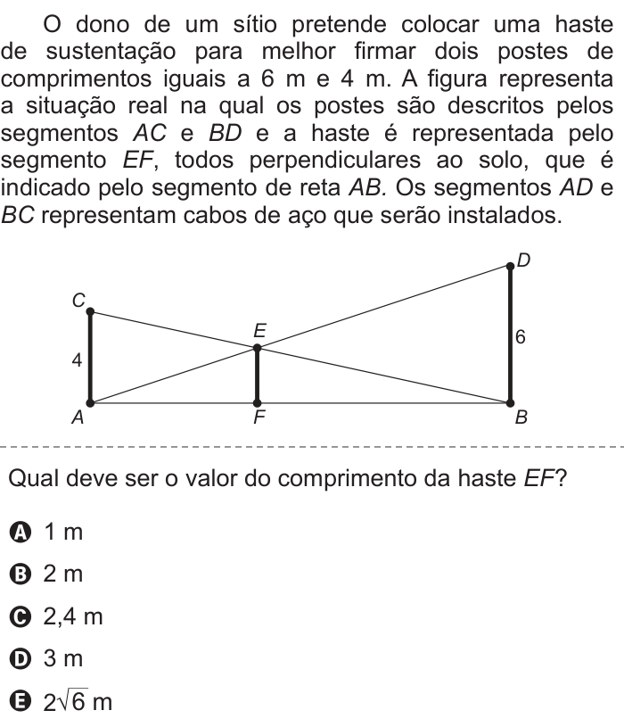 Questão 179 no caderno Azul do ENEM 2013