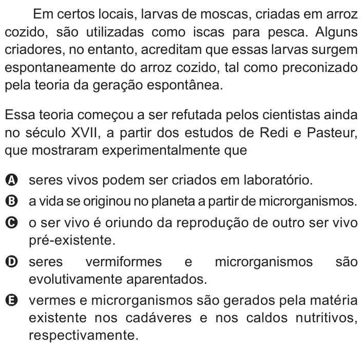 Questão 75 no caderno Azul do ENEM 2012