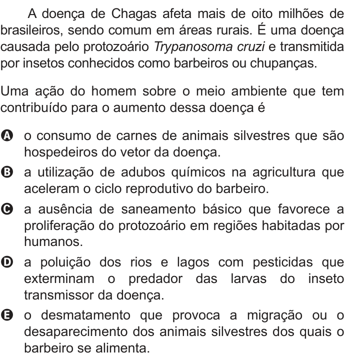 Questão 87 no caderno Azul do ENEM 2012