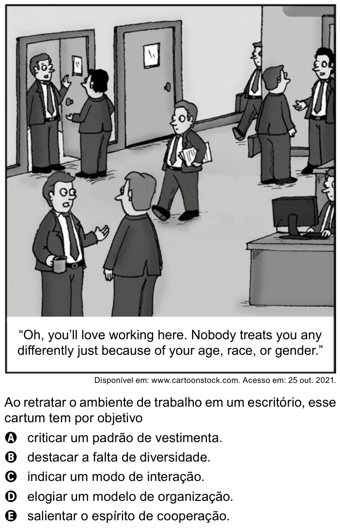Questão 5 no caderno Azul do ENEM 2023