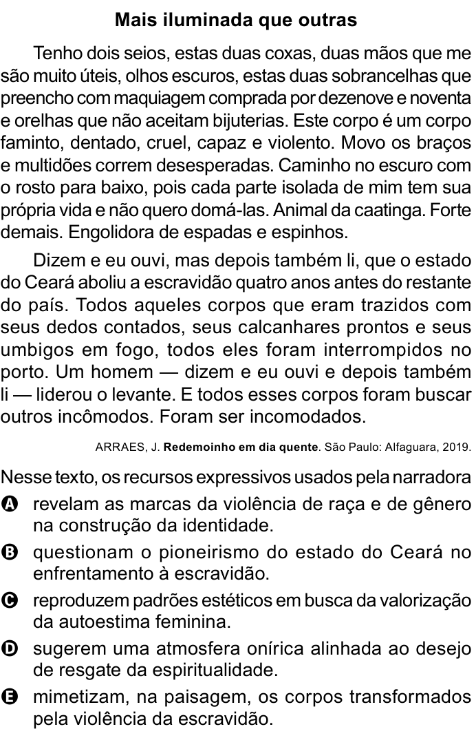 Questão 7 no caderno Azul do ENEM 2023