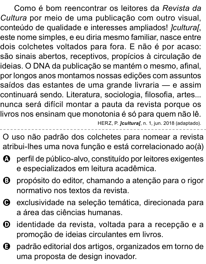 Questão 17 no caderno Azul do ENEM 2023