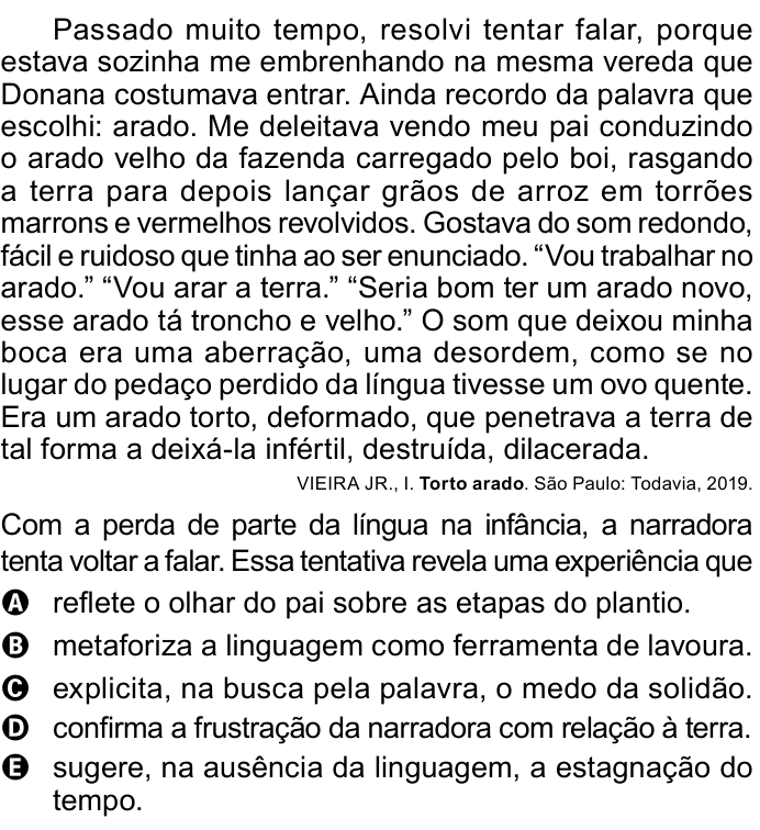 Questão 25 no caderno Azul do ENEM 2023