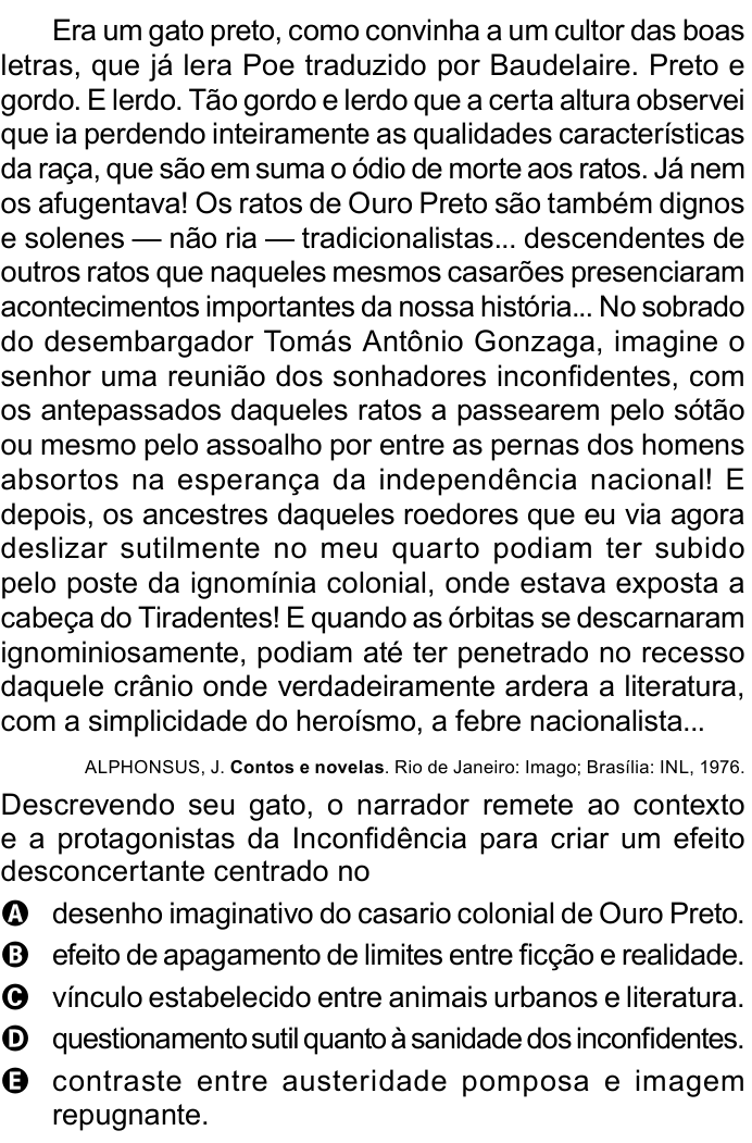 Questão 29 no caderno Azul do ENEM 2023