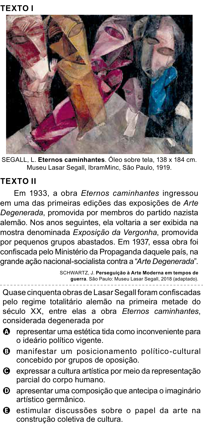 Questão 33 no caderno Azul do ENEM 2023