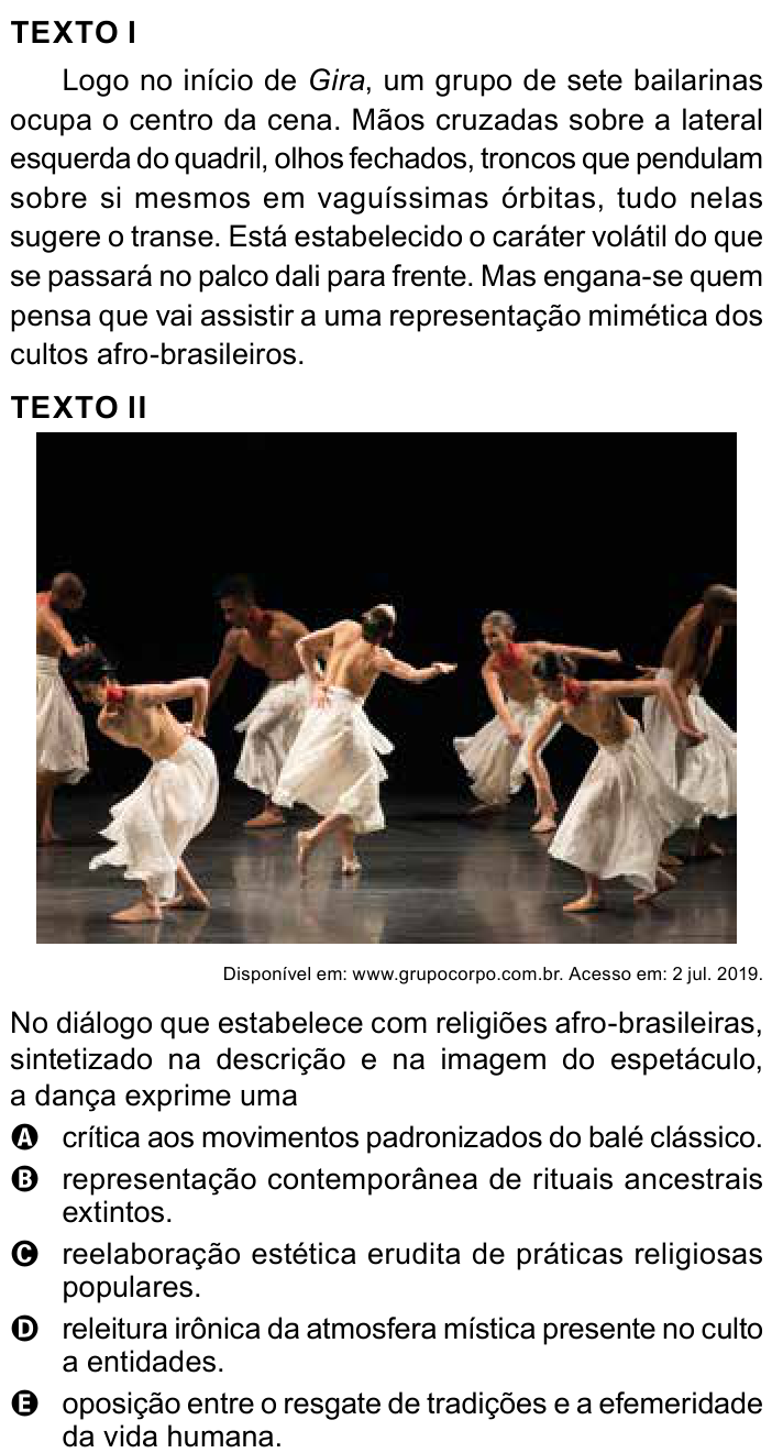Questão 34 no caderno Azul do ENEM 2023