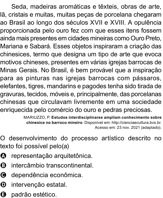 Questão 63 no caderno Azul do ENEM 2023