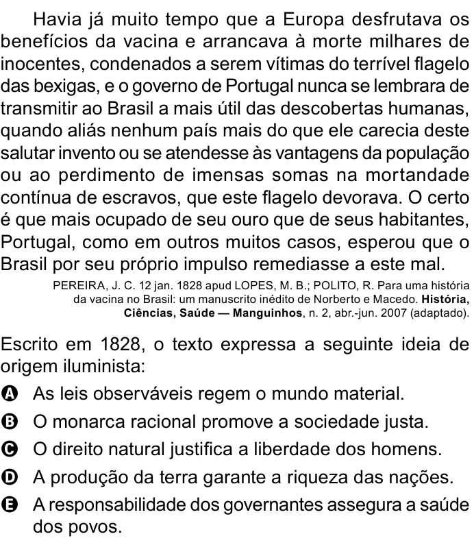 Questão 77 no caderno Azul do ENEM 2023